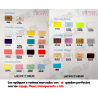 APLIQUE RESINA NOMBRE PARA LAZOS - VARIOS COLORES