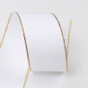 Cinta grosgrain HILO DORADO 38mm - Blanco