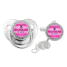 CHUPETE BRILLO PLATEADO  +  CADENA PERSONALIZADO