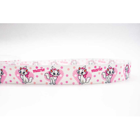 CINTA MARIE CAT BLANCA 25MM