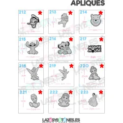APLIQUE - RESINA PERSONAJES APLIQUE - RESINA PERSONAJES
