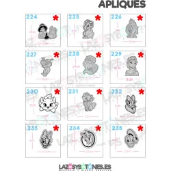 APLIQUE - RESINA PERSONAJES APLIQUE - RESINA PERSONAJES