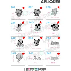 APLIQUE - RESINA PERSONAJES APLIQUE - RESINA PERSONAJES