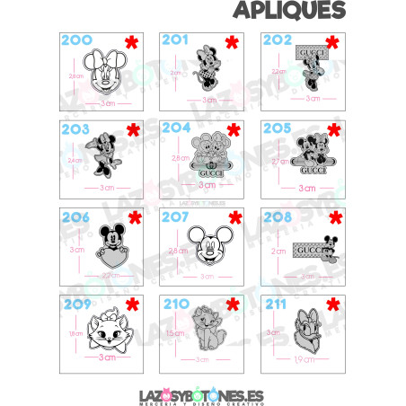 APLIQUE - RESINA PERSONAJES