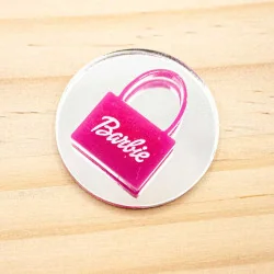 APLIQUE RESINA DOBLE - BOLSO BARBIE APLIQUE RESINA DOBLE - BOLSO BARBIE
