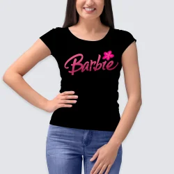 PEGATINA PARA ROPA A TODO COLOR - BARBIE LOGO FLOR PEGATINA PARA ROPA A TODO COLOR - BARBIE LOGO FLOR
