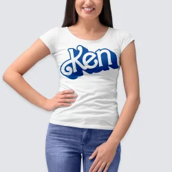 PEGATINA PARA ROPA A TODO COLOR - BARBIE KEN LOGO - AZUL PEGATINA PARA ROPA A TODO COLOR - BARBIE KEN LOGO - AZUL