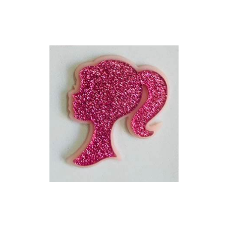APLIQUE RESINA DOBLE - BARBIE SILUETA