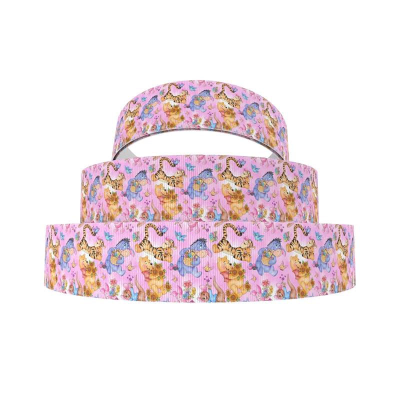 CINTA PARA LAZOS WINNIE THE POOH ROSA - 32MM