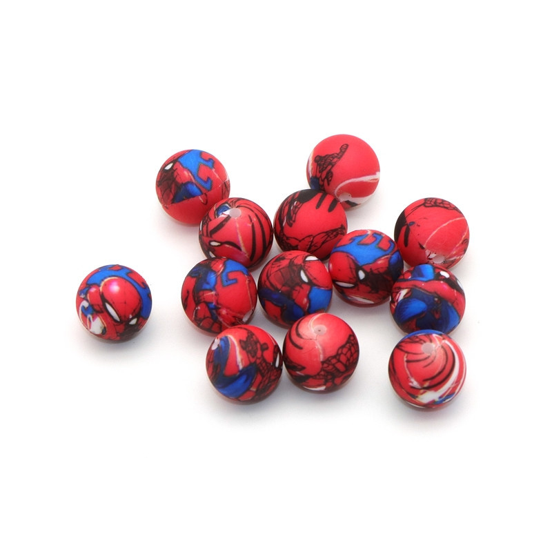 BOLA SILICONA SPIDERMAN - 15MM