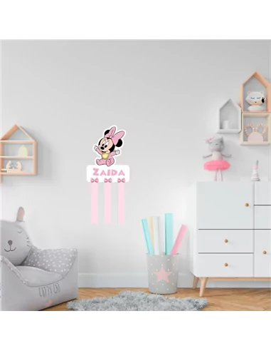 PORTA LAZOS PERSONALIZADO - MINNIE BABY