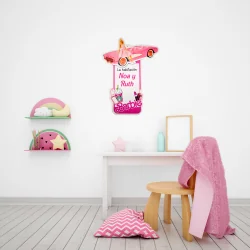 LETRERO DE MADERA - BARBIE