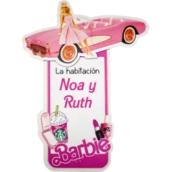 LETRERO DE MADERA - BARBIE