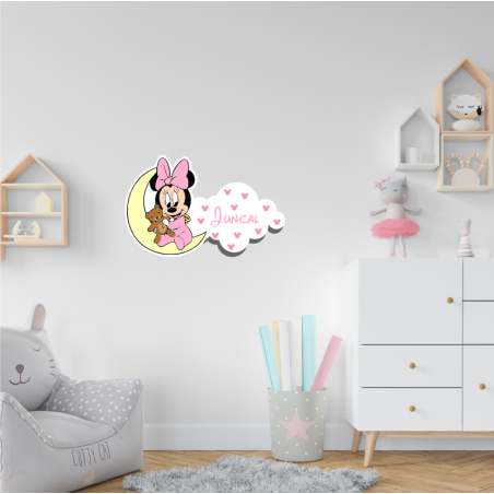 LETRERO DE MADERA - MINNIE BABY
