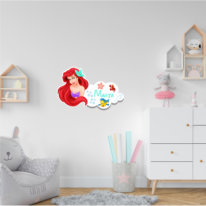 LETRERO DE MADERA - SIRENITA