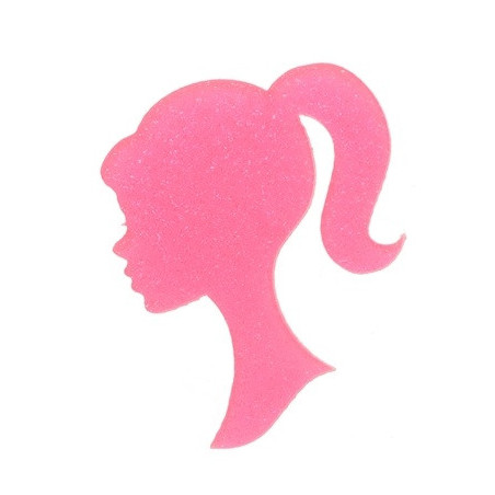 Resina Barbie  Glitter 38*45mm