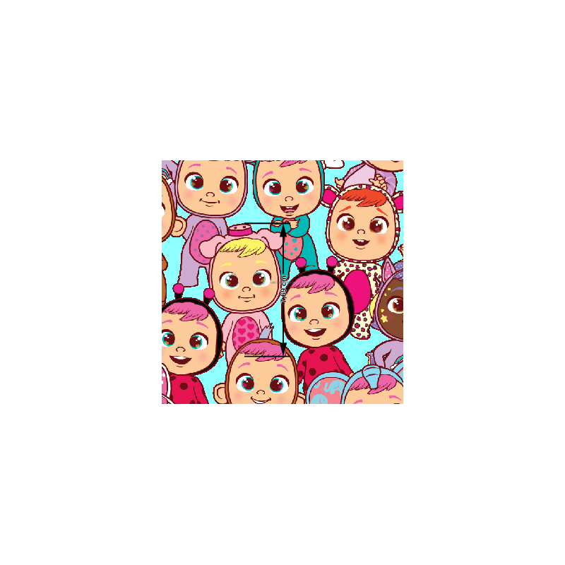 ¡PREVENTA!  Tela Bebés llorones - 150cm/ancho