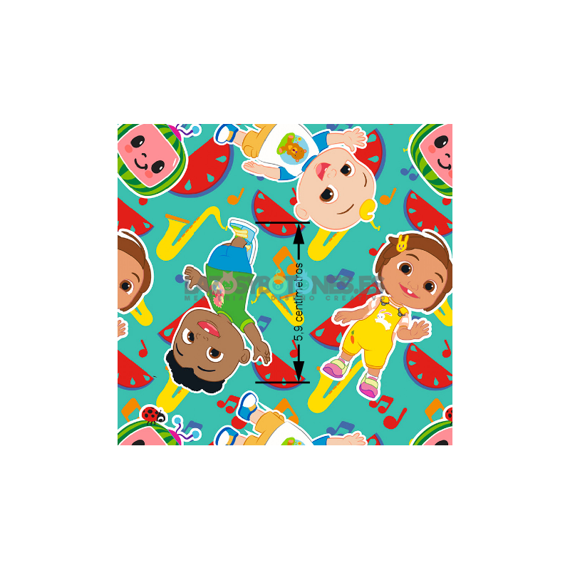 ¡PREVENTA!  Tela Cocomelón - 150cm/ancho