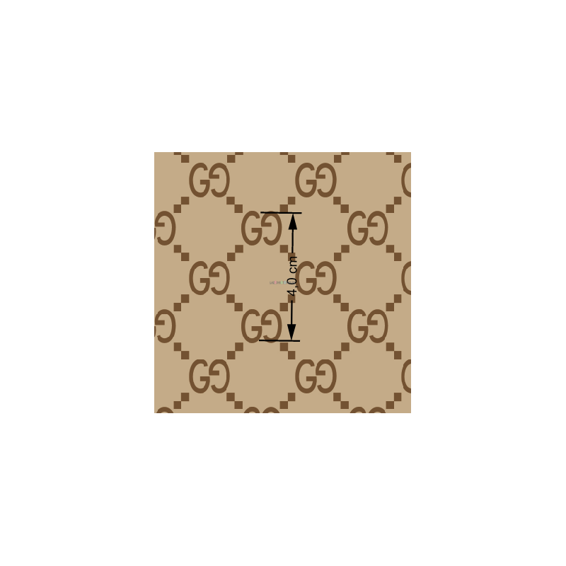 ¡PREVENTA!  Tela Gucci Camel - 150cm/ancho