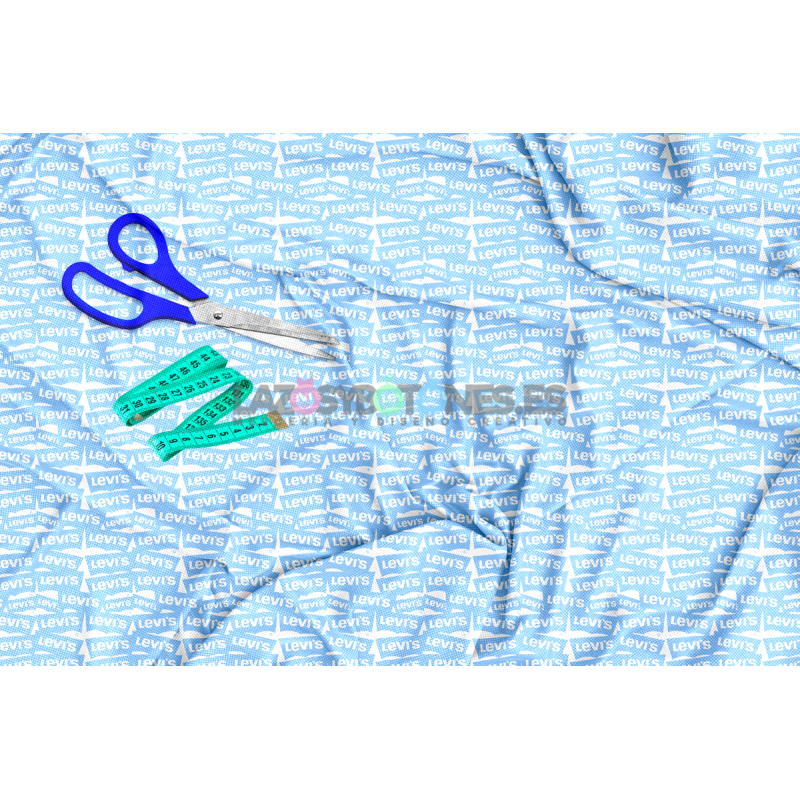 ¡PREVENTA!  Tela Levis Azul - 150cm/ancho