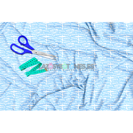 ¡PREVENTA!  Tela Levis Azul - 150cm/ancho