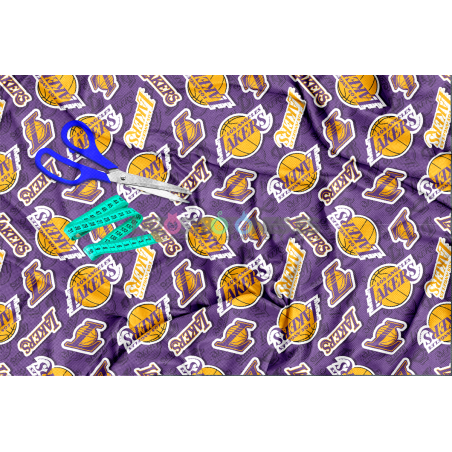¡PREVENTA! Tela Lakers - 150cm/ancho