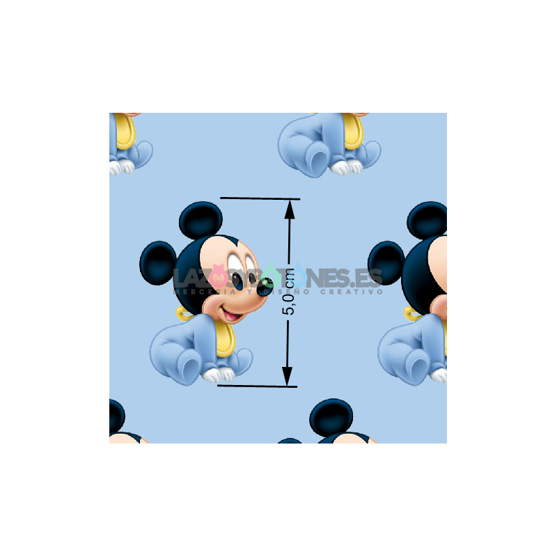 ¡PREVENTA! Tela Mickey Baby Azul - 150cm/ancho