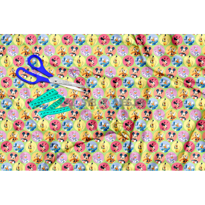 ¡PREVENTA! Tela Mickey y Amigos Lunares - 150cm/ancho