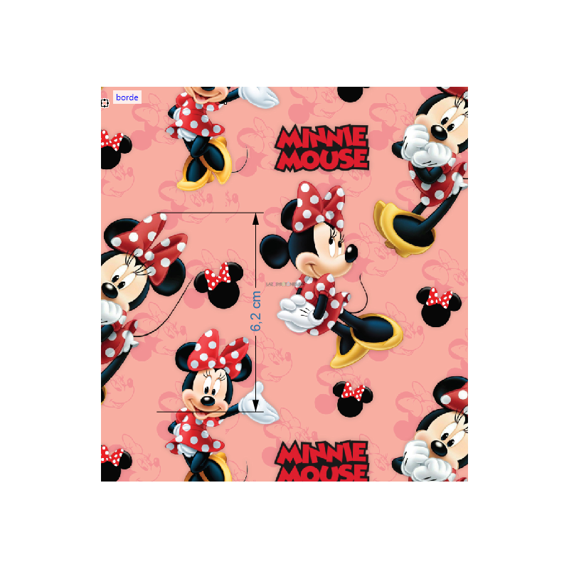 ¡PREVENTA! Tela Minnie Mouse 2 - 150cm/ancho