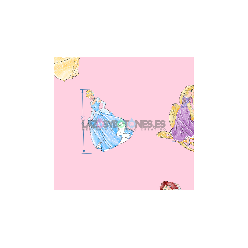¡PREVENTA! Tela Princesas Disney - 150cm/ancho