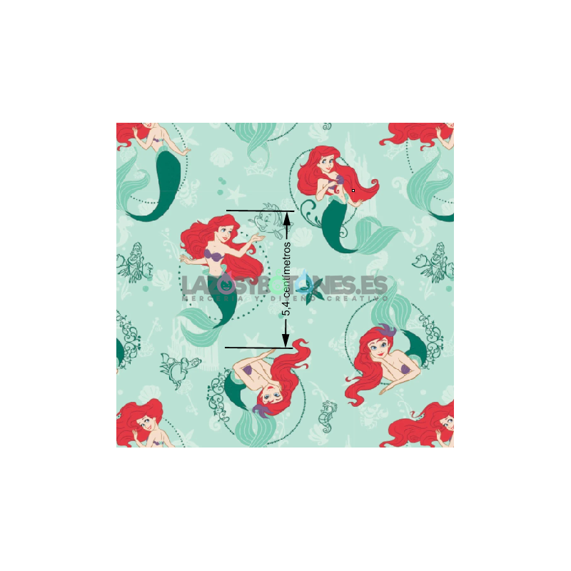 ¡PREVENTA! Tela Sirenita - 150cm/ancho