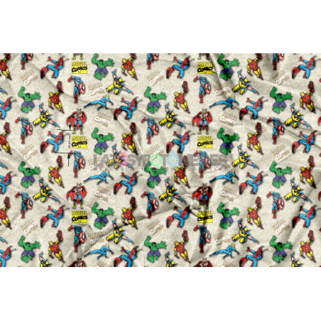 ¡PREVENTA! Tela Héroes Marvel - 150cm/ancho