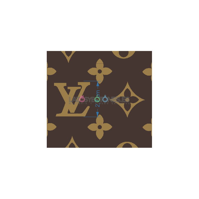 ¡PREVENTA! Tela LV Marrón/Camel - 150cm/ancho