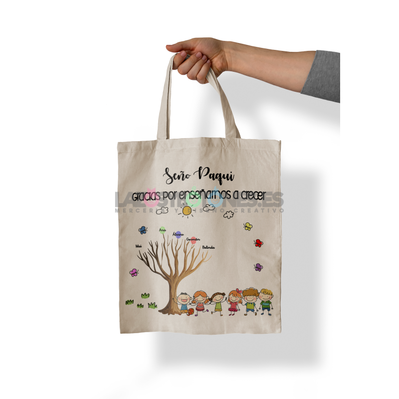 BOLSA PERSONALIZADA PROFESORES - HUELLAS