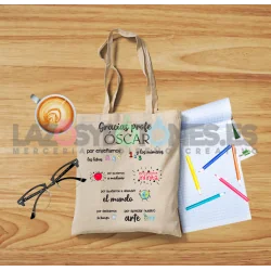 BOLSA PERSONALIZADA PROFESORES - MUNDO