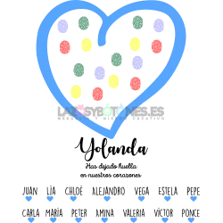 BOLSA PERSONALIZADA PROFESORES - CORAZÓN