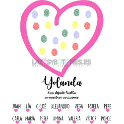 BOLSA PERSONALIZADA PROFESORES - CORAZÓN