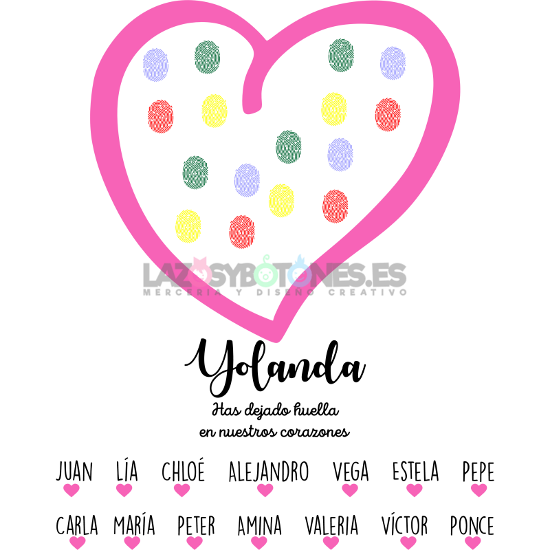 BOLSA PERSONALIZADA PROFESORES - CORAZÓN