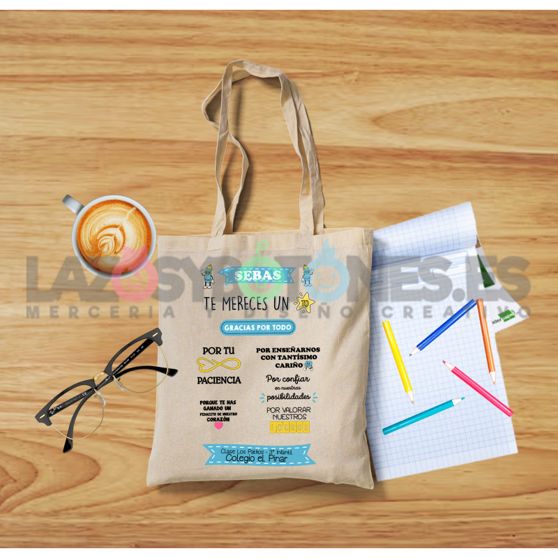 BOLSA PERSONALIZADA PROFESORES - PACIENCIA