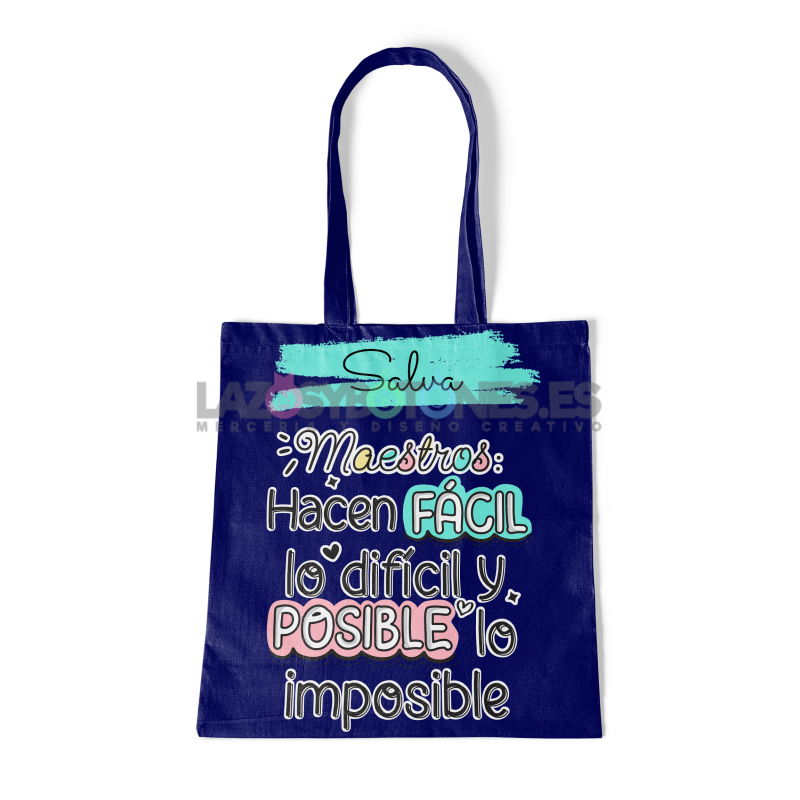 BOLSA PERSONALIZADA PROFESORES - FÁCIL