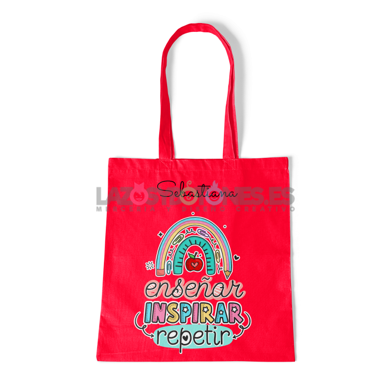 BOLSA PERSONALIZADA PROFESORES - ARCOIRIS