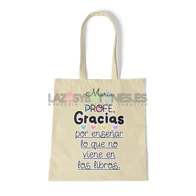 BOLSA PERSONALIZADA PROFESORES - GRACIAS