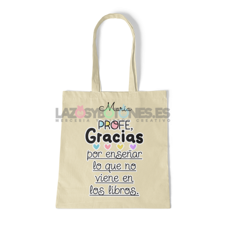 BOLSA PERSONALIZADA PROFESORES - GRACIAS