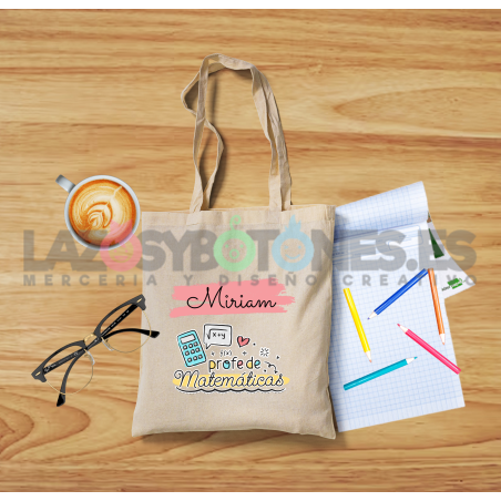 BOLSA PERSONALIZADA PROFESORES - PROFE MATEMÁTICAS