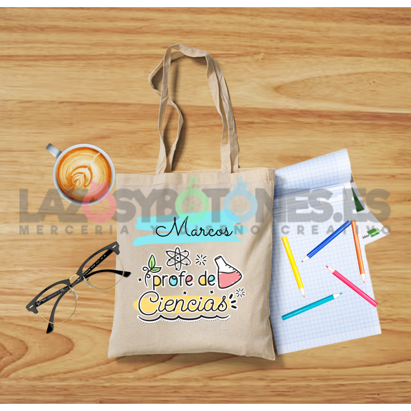 BOLSA PERSONALIZADA PROFESORES - PROFE DE CIENCIAS