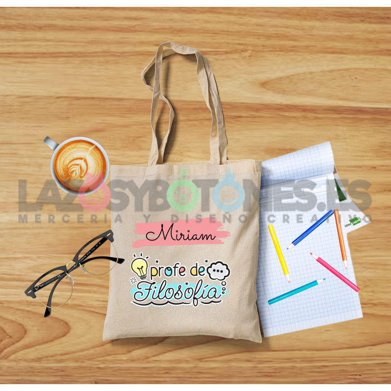 BOLSA PERSONALIZADA PROFESORES - PROFE DE FILOSOFÍA