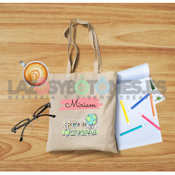BOLSA PERSONALIZADA PROFESORES - PROFE DE GEOGRAFÍA