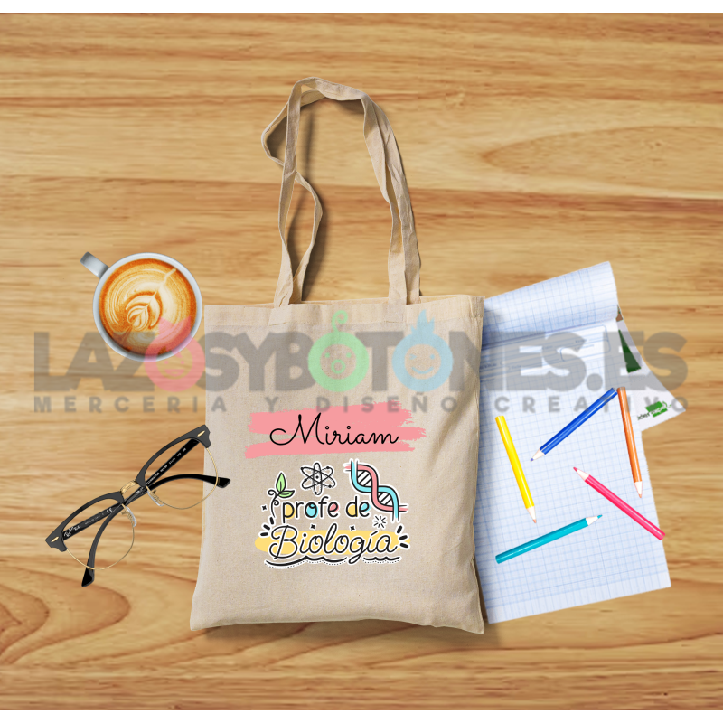 BOLSA PERSONALIZADA PROFESORES - PROFE DE BIOLOGÍA