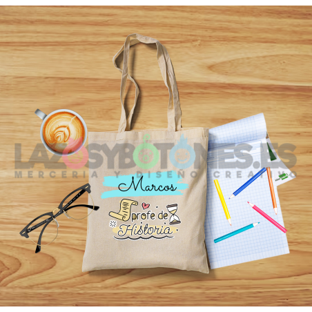 BOLSA PERSONALIZADA PROFESORES - PROFE DE HISTORIA
