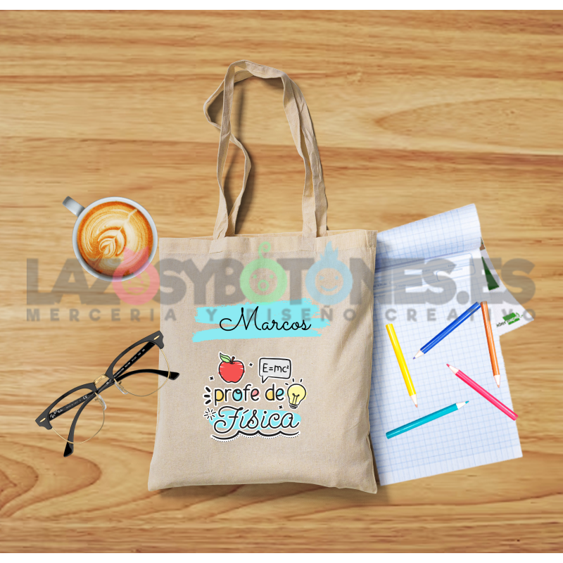 BOLSA PERSONALIZADA PROFESORES - PROFE DE FÍSICA